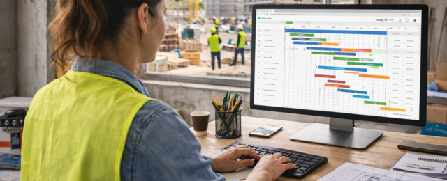 Intuitive Bauzeitenplan-Software