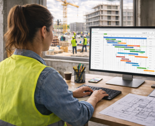 Intuitive Bauzeitenplan-Software