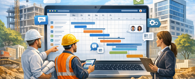 Personen bei der Übersicht zu Bauprogramm.com: Funktionen, Preise, Datenschutz, Integrationen und Einsatzbereiche.