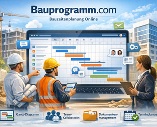 Personen bei der Übersicht zu Bauprogramm.com: Funktionen, Preise, Datenschutz, Integrationen und Einsatzbereiche.