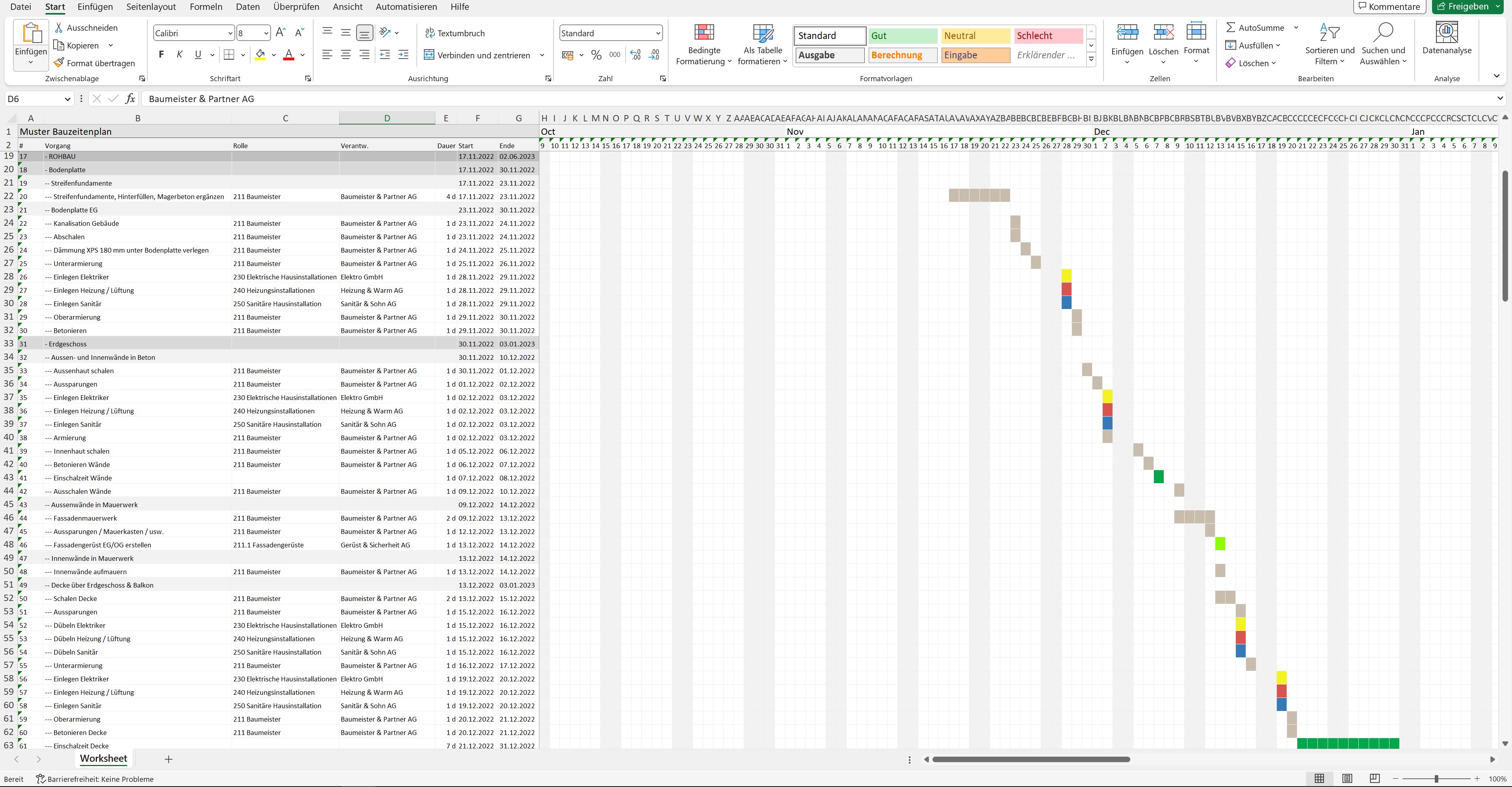 Dein Ultimatives Bauprogramm Excel Oder Professionelle Terminsoftware Dein Ultimatives Bauprogramm Excel Oder Professionelle Terminsoftware