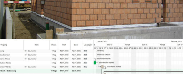 Warum man ein Bauprogramm, Bauzeitenplan, Terminprogramm, Bauablaufplan, Baukalender nicht in Excel erstellen sollte.